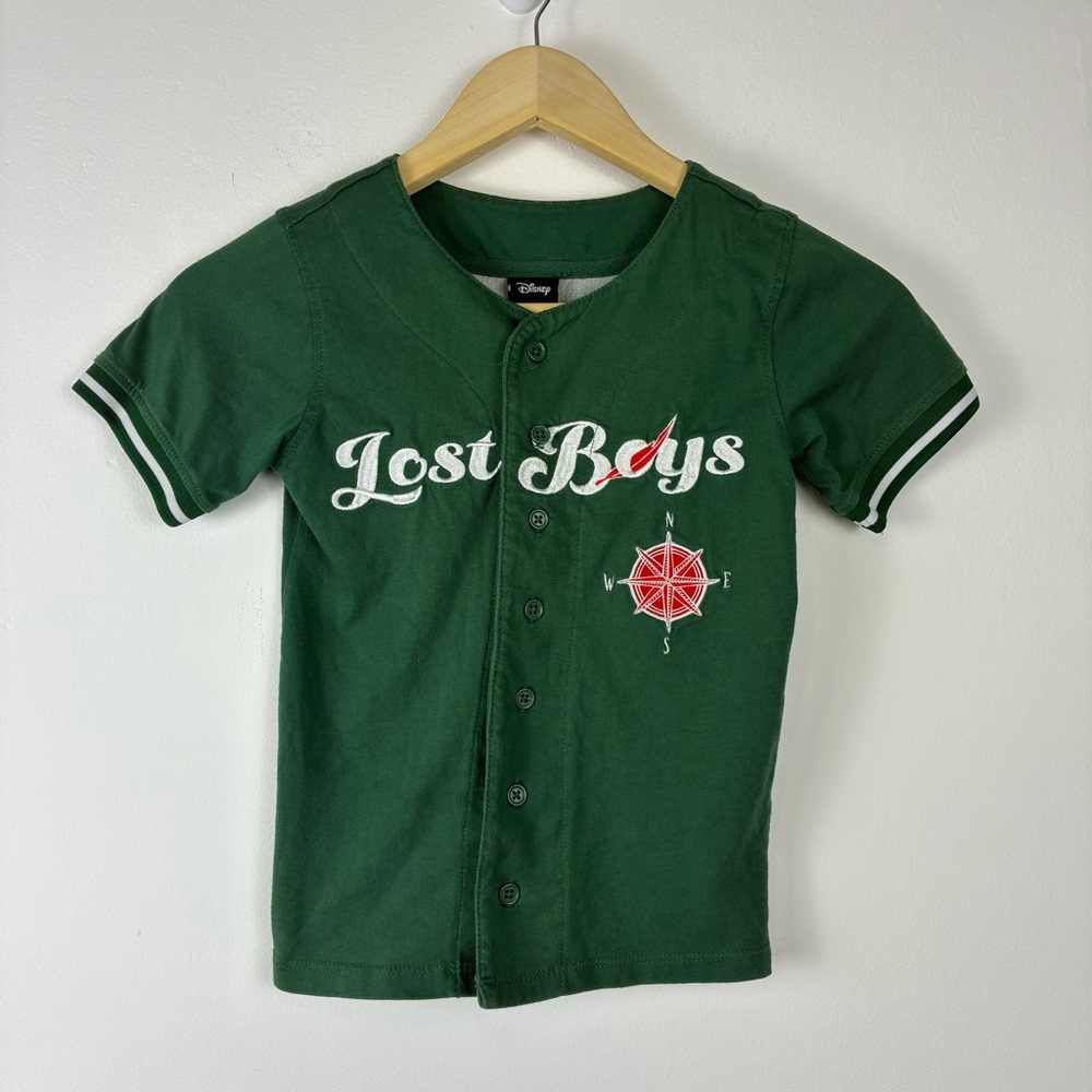 Disney Peter Pan Hook Lost Boys Kids baseball Jersey size 4T